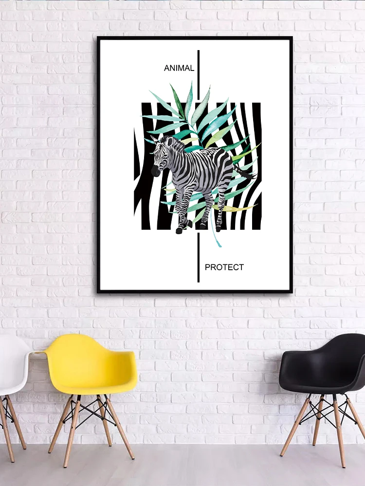 Zebra Home Decorative Paintings Living Room Wall Art Posters Bedroom Interior Artistic Decor Pasted Punk Pictures Customized
Zebra Home Decorative Paintings Living Room Wall Art Posters Bedroom Interior Artistic Decor Pasted Punk Pictures Customized