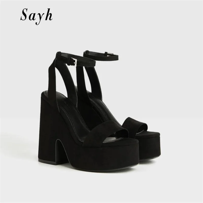 Summer Sandals Women Peep Toe Pumps Ankle Strap Pumps Thick High Heels Sandals Summer Platform Chunky Heel Shoes
Summer Sandals Women Peep Toe Pumps Ankle Strap Pumps Thick High Heels Sandals Summer Platform Chunky Heel Shoes