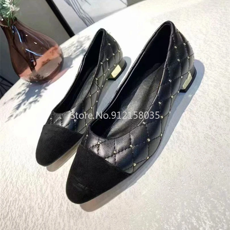 Туфли женские черные из натуральной кожи на плоской подошве, со стразами 
Туфли женские черные из натуральной кожи на плоской подошве, со стразами