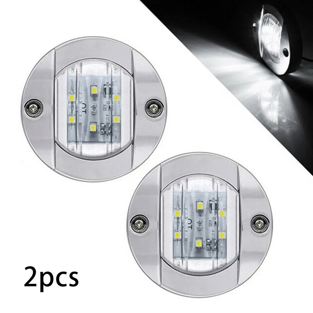 2x Round Marine Boat LED Stern Lights White Cabin Deck Courtesy Light Waterproof 6-2835-SMD Marine Lights
2x Round Marine Boat LED Stern Lights White Cabin Deck Courtesy Light Waterproof 6-2835-SMD Marine Lights