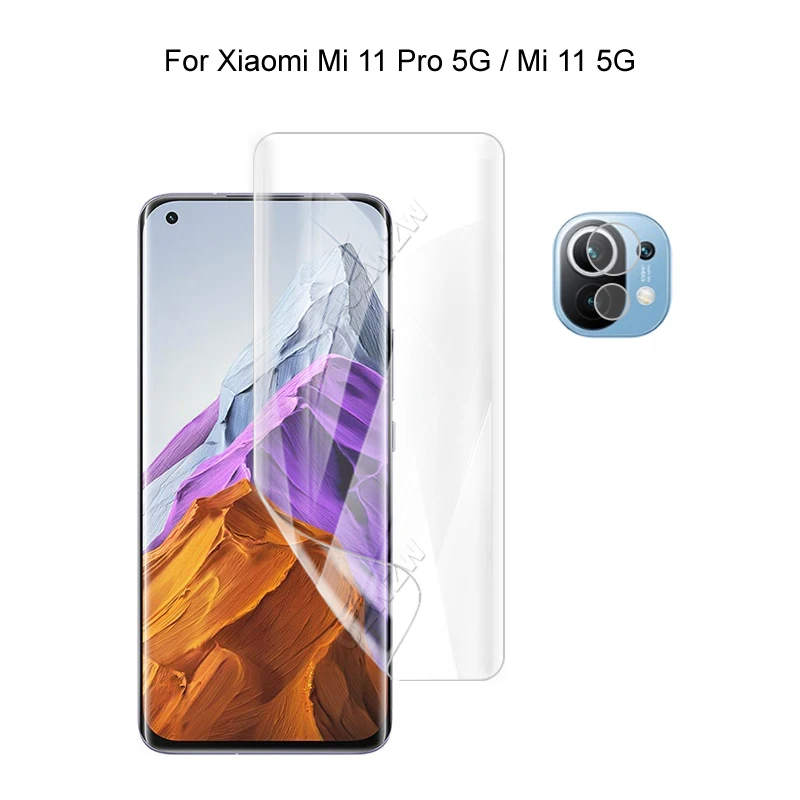 Для Xiaomi Mi 11 / Air Pro 5G Защита камеры и защитное покрытие для экрана HD гидрогель
