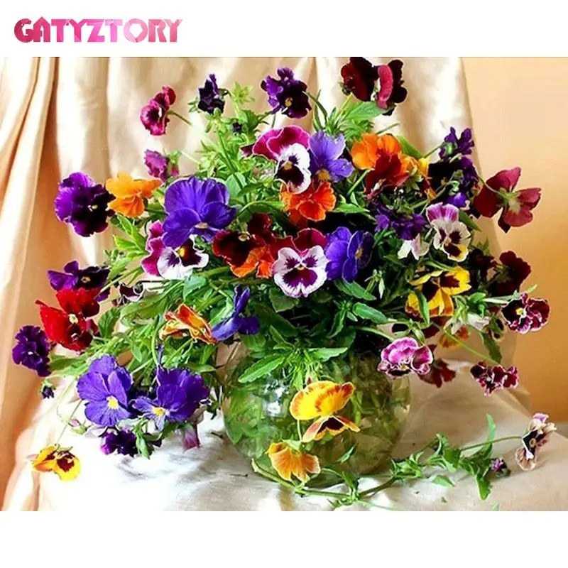 GATYZTORY 5D DIY Diamond Painting Flowers Full Square Diamond Mosaic Diamond Embroidery Cross Stitch Handwork Rhinestone paints
GATYZTORY 5D DIY Diamond Painting Flowers Full Square Diamond Mosaic Diamond Embroidery Cross Stitch Handwork Rhinestone paints