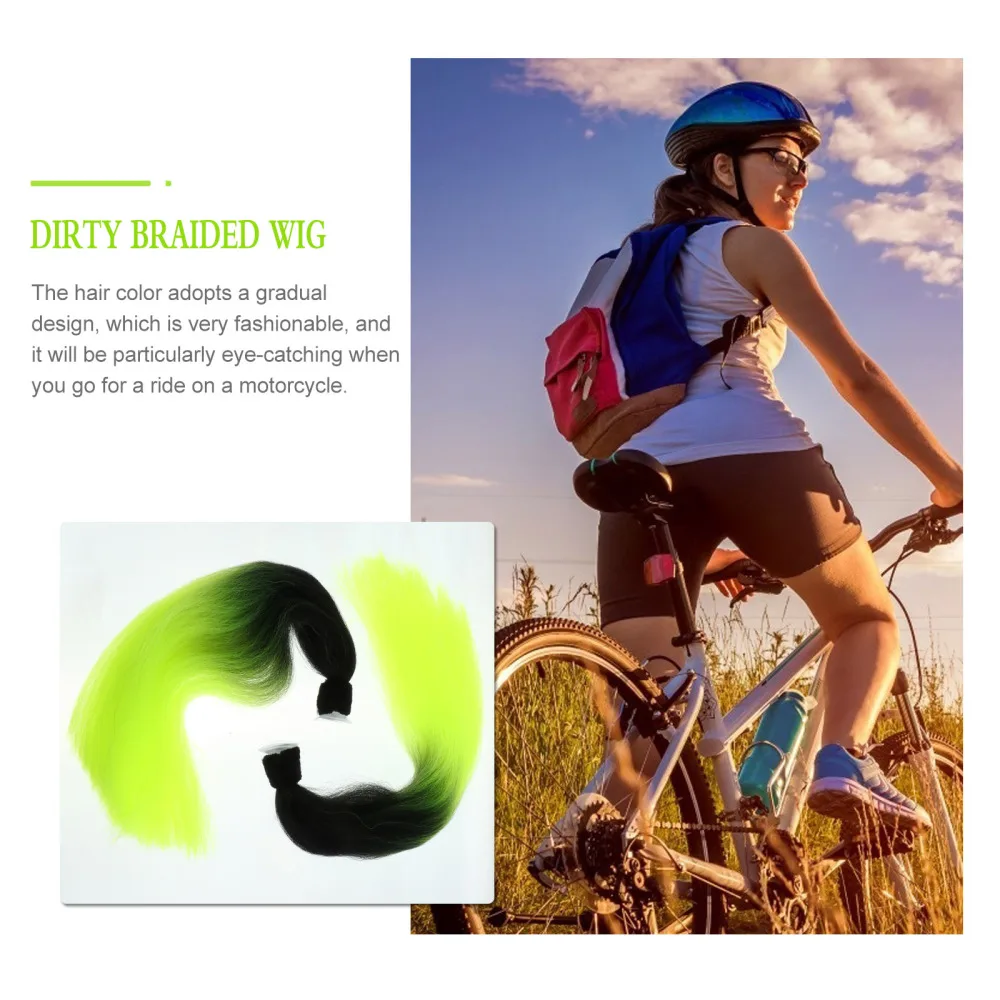 1 Pair Dirty Braided Double Ponytails Decorative Wig for Motorcycle Helmet
1 Pair Dirty Braided Double Ponytails Decorative Wig for Motorcycle Helmet