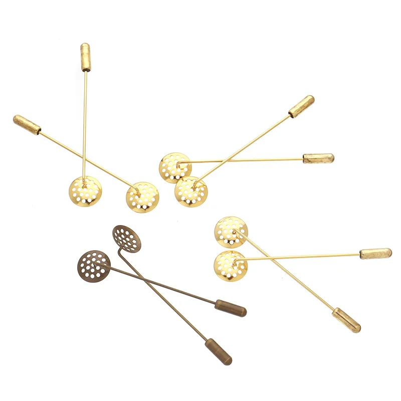 10pcs Copper 55mm Brooch Base Round Hole 12mm Blank Tray Long Brooch Pin Settings For Wedding Jewelry Making DIY Components
10pcs Copper 55mm Brooch Base Round Hole 12mm Blank Tray Long Brooch Pin Settings For Wedding Jewelry Making DIY Components