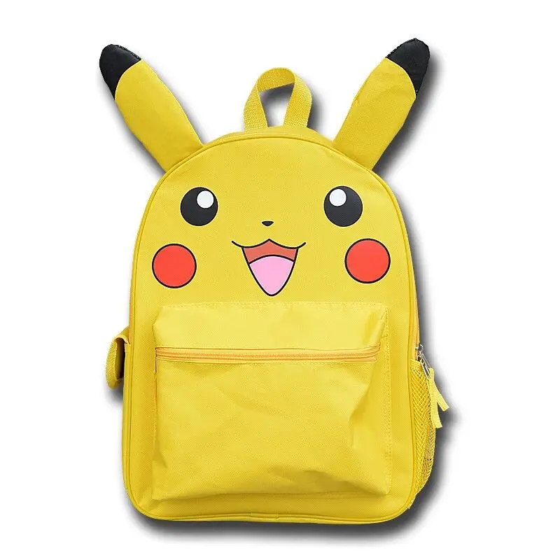 2019 новый модный желтый рюкзак Pokemon для девочек Пикачу Рюкзаки Женские холщовые