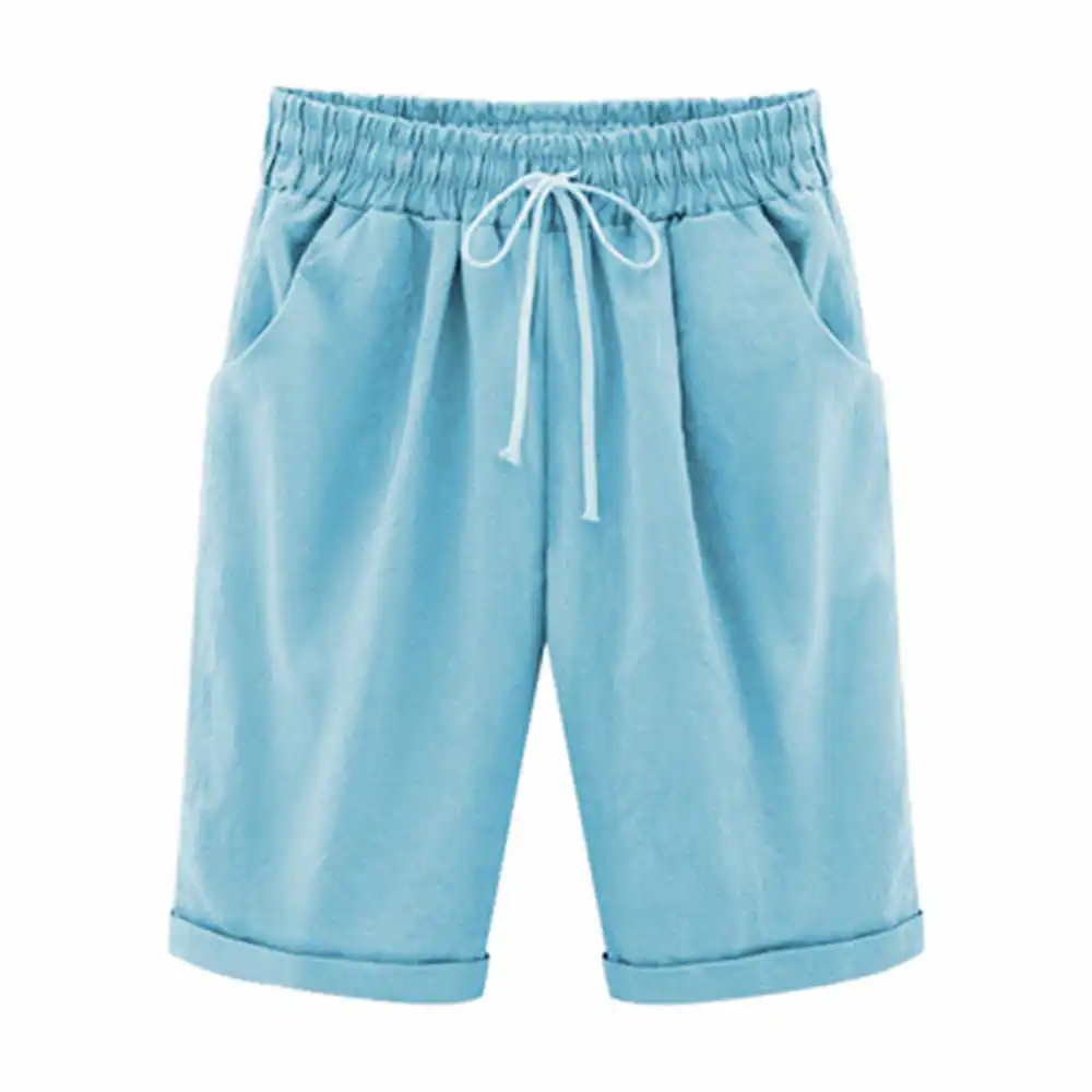 Oversized Women Summer Cotton linen Shorts Casual Ladies Drawstring Elastic Loose Short Trousers Plus Size S-8XL WDC2019
Oversized Women Summer Cotton linen Shorts Casual Ladies Drawstring Elastic Loose Short Trousers Plus Size S-8XL WDC2019
