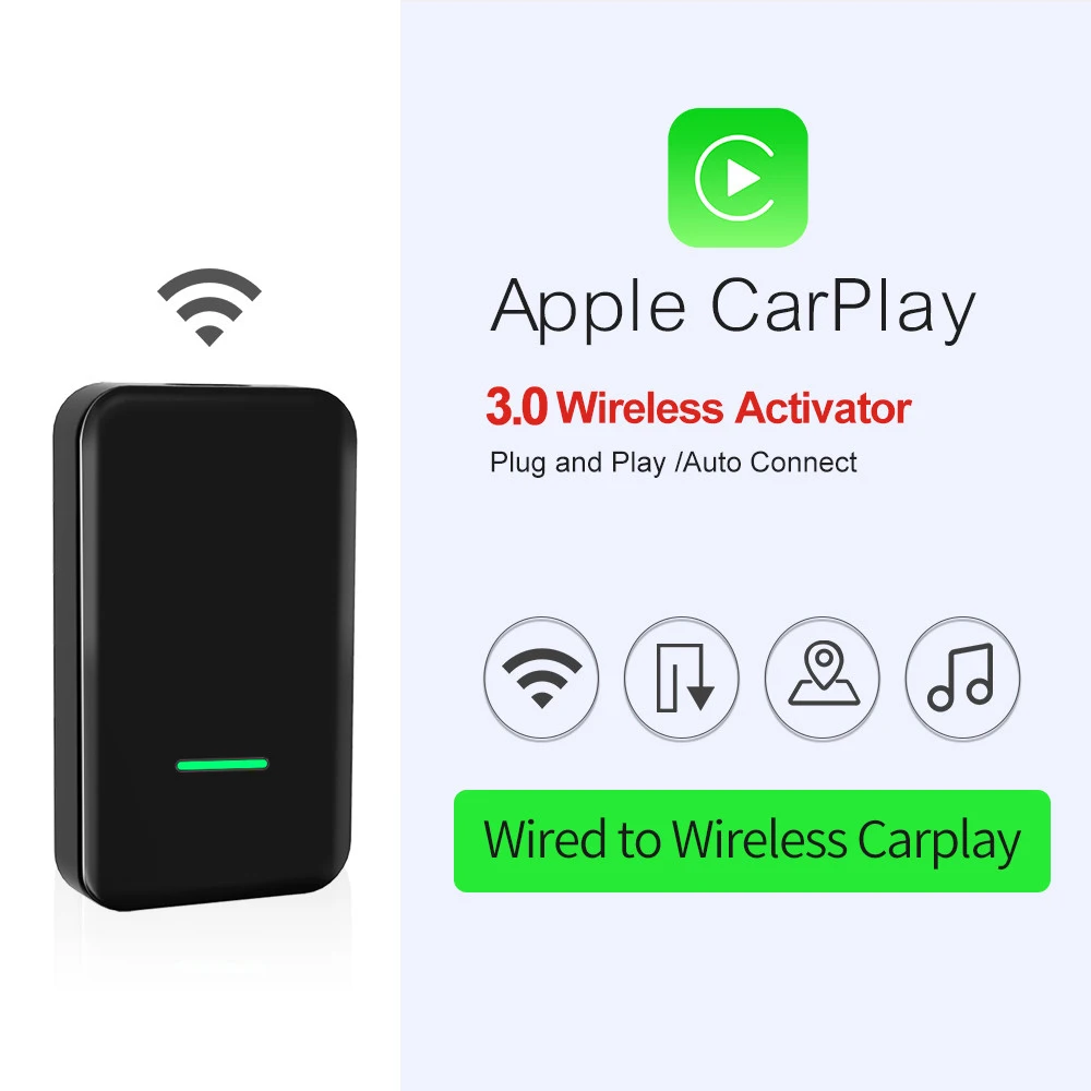 Carplay Wired To Wireless 3.0 Dongle USB Adapter for Audi Benz Mazda Porsche Volkswagen Volvo Ford Citroen Honda Nissan Haval
Carplay Wired To Wireless 3.0 Dongle USB Adapter for Audi Benz Mazda Porsche Volkswagen Volvo Ford Citroen Honda Nissan Haval