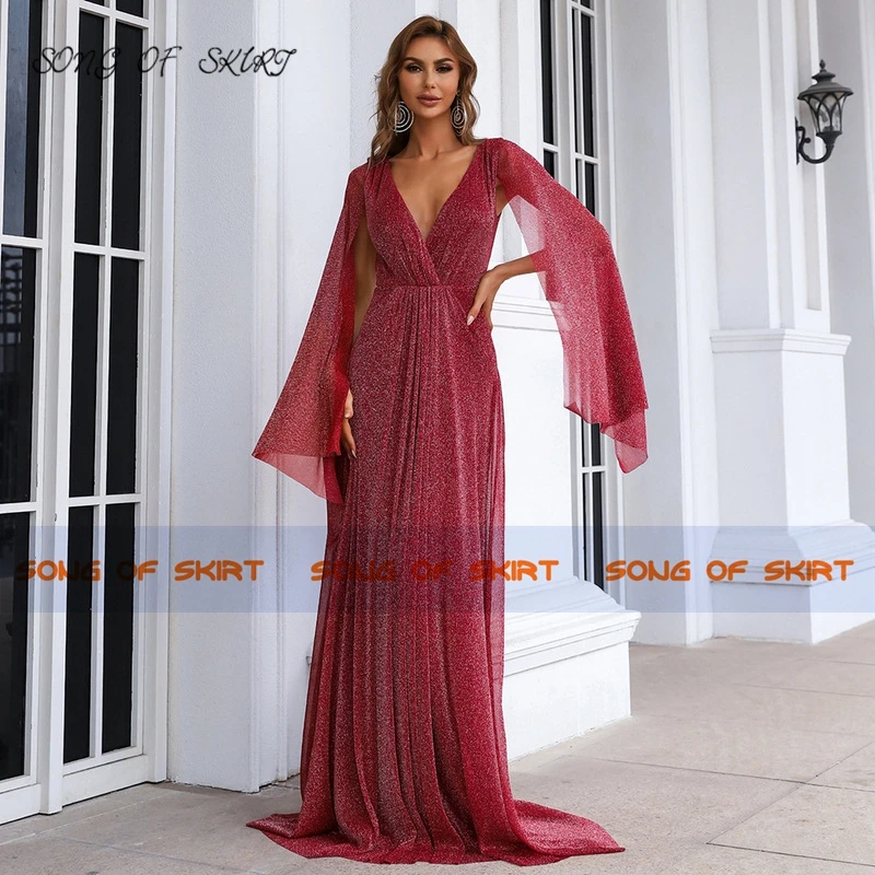 Women Evening Dresses Tulle Illusion V-Neck A-Line Backless For Formal Party Night Celebrity Gown Vestidos Elegantes Para Mujer
Women Evening Dresses Tulle Illusion V-Neck A-Line Backless For Formal Party Night Celebrity Gown Vestidos Elegantes Para Mujer