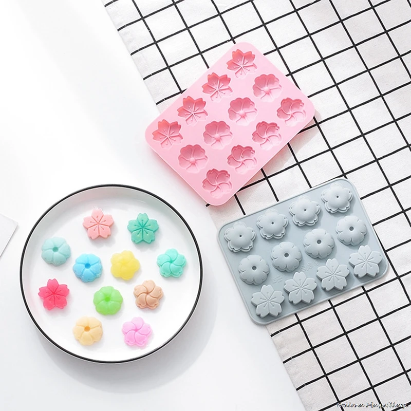 3D DIY Mold Cherry Blossoms Shape Silicone Mold For Baking Cake Chocolate Fondant Soap Candle Molds For Pastry Pudding Jelly
3D DIY Mold Cherry Blossoms Shape Silicone Mold For Baking Cake Chocolate Fondant Soap Candle Molds For Pastry Pudding Jelly
