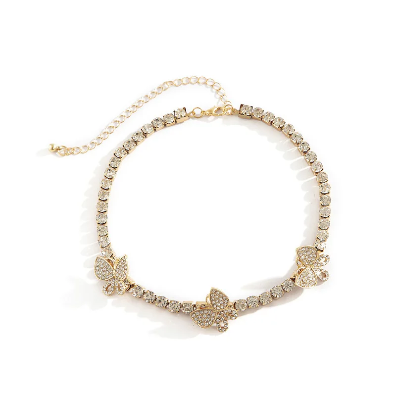 TIMEONLY Vintage Colorful Butterfly A B Color Bling Bling Rhinestones Chokers Necklaces Chunky Cuban Chain Necklace for Women
TIMEONLY Vintage Colorful Butterfly A B Color Bling Bling Rhinestones Chokers Necklaces Chunky Cuban Chain Necklace for Women
