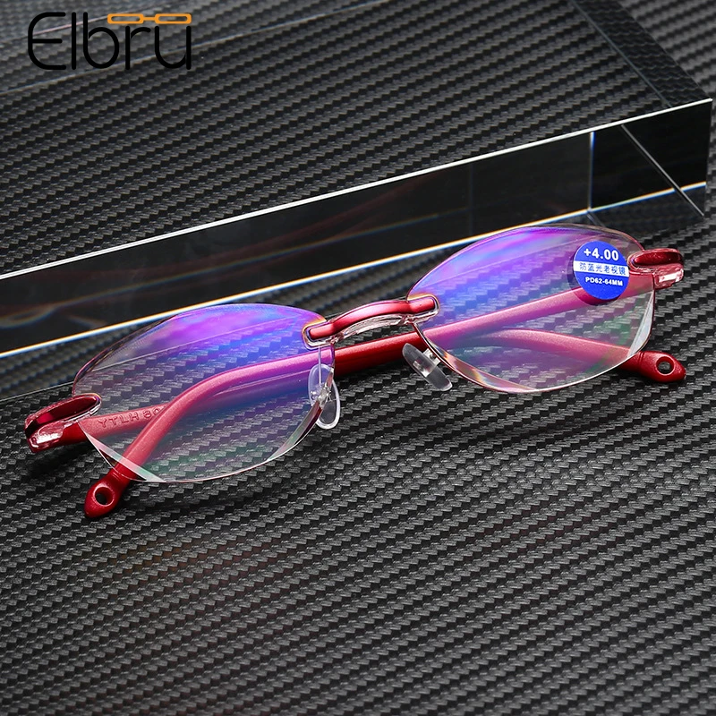 Elbru Vintage Ultralight Rimless Anti-blue Light Reading Glasses Women Hot Style Presbyopic Eyeglasses Unisex Degree +1.0 ~+4.0
Elbru Vintage Ultralight Rimless Anti-blue Light Reading Glasses Women Hot Style Presbyopic Eyeglasses Unisex Degree +1.0 ~+4.0