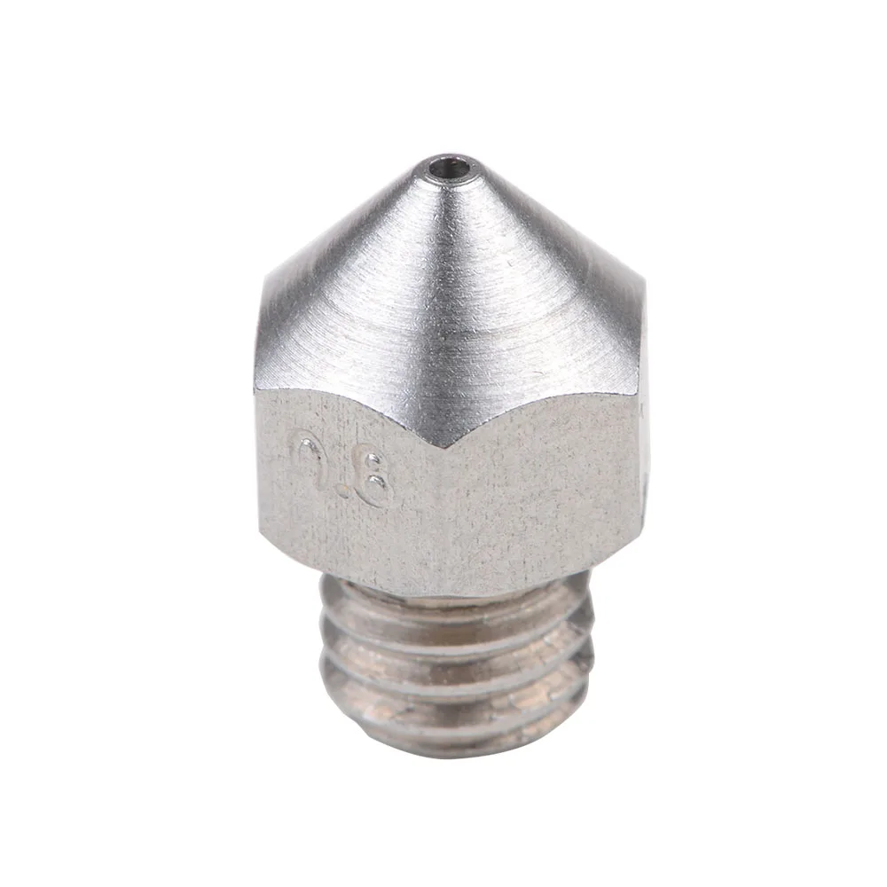MK8 stainless steel M6 nozzle 0.25mm/0.3mm/0.4mm/0.5mm/0.6mm/0.8mm For 1.75mm 3D printer
MK8 stainless steel M6 nozzle 0.25mm/0.3mm/0.4mm/0.5mm/0.6mm/0.8mm For 1.75mm 3D printer