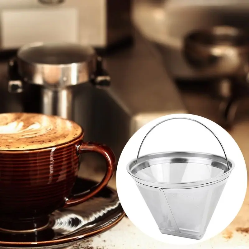 Stainless Steel Reusable Cone Shape Coffee Filter Dripper Strainer Mesh Basket
Stainless Steel Reusable Cone Shape Coffee Filter Dripper Strainer Mesh Basket