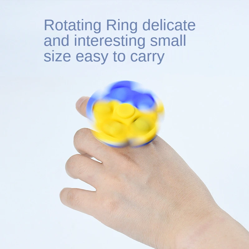 New Pop It Fidget Reliver Stress Squeeze Toy Bubble Rainbow Flower Silicone Rotating Ring Children Sensory Autism Free Shipping
New Pop It Fidget Reliver Stress Squeeze Toy Bubble Rainbow Flower Silicone Rotating Ring Children Sensory Autism Free Shipping