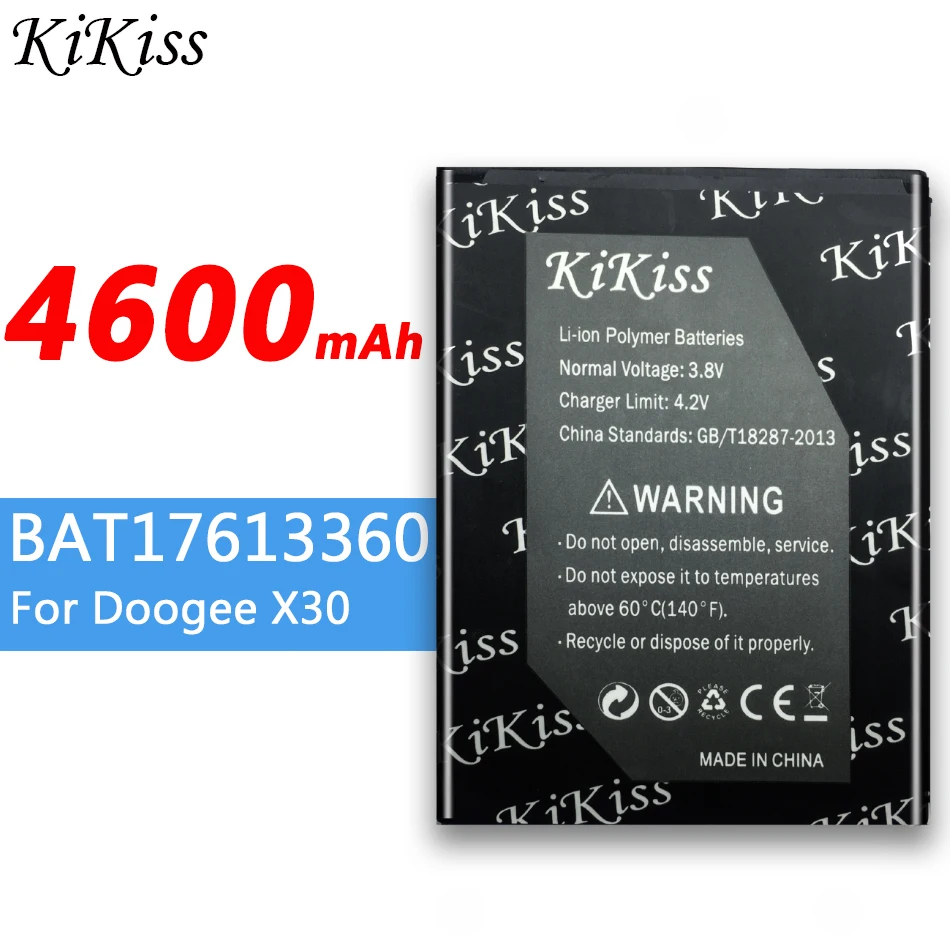 Высокая Ёмкость Для DOOGEE X30 4600 мА/ч, Батарея BAT17613360 4600 мА/ч, мобильный телефон литий-ионный полимерный аккумулятор Батарея большой Мощность Дл...
Высокая Ёмкость Для DOOGEE X30 4600 мА/ч, Батарея BAT17613360 4600 мА/ч, мобильный телефон литий-ионный полимерный аккумулятор Батарея большой Мощность Дл...