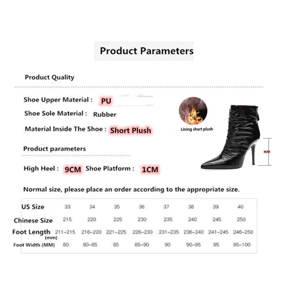 Luxury Designer Runway Party Madam Ankle Boots 2021 New Chic Pleated Women Shoes Solid Color Sexy Pointed Stiletto High Heels
Luxury Designer Runway Party Madam Ankle Boots 2021 New Chic Pleated Women Shoes Solid Color Sexy Pointed Stiletto High Heels