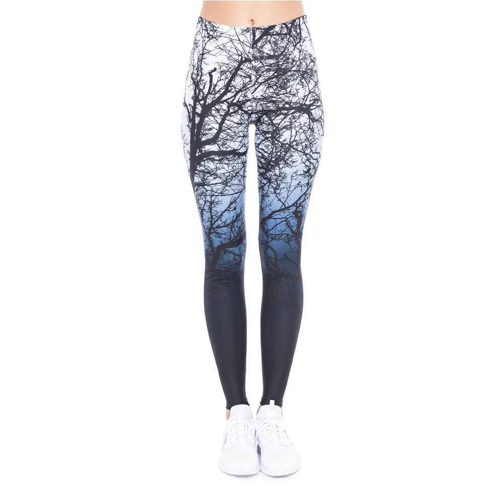 High Quality Women Breathable Legging Unique Trees Pattern Printing Blue Gradient Fitness Leggings Fashion Elegant Woman Pants
High Quality Women Breathable Legging Unique Trees Pattern Printing Blue Gradient Fitness Leggings Fashion Elegant Woman Pants