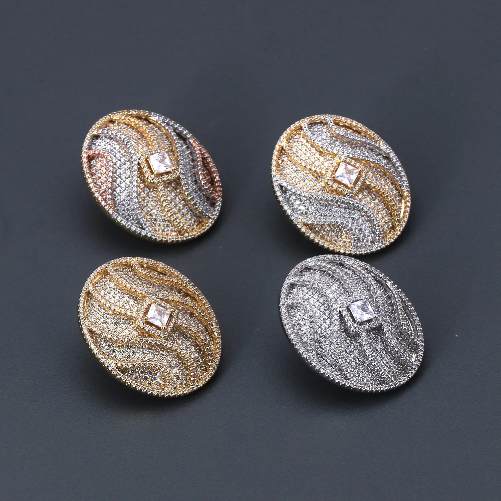 TIRIM Tendy Oval Shape Dangle Stub Earrings for Women Luxury Sparking CZ Cubic Ziron Stereo Wave Earing Fashion Jewelry Gifts
TIRIM Tendy Oval Shape Dangle Stub Earrings for Women Luxury Sparking CZ Cubic Ziron Stereo Wave Earing Fashion Jewelry Gifts