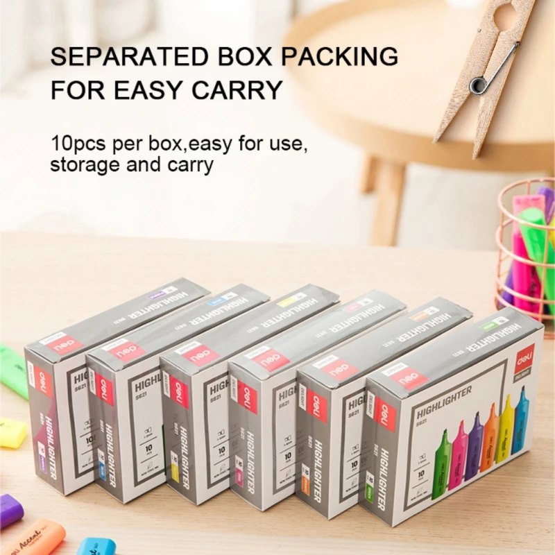 Deli 10pcs/box highlighter Writing Board Marker Fluorescent Liquid Chalk Pen for Drawing Painting Writing Art Support
Deli 10pcs/box highlighter Writing Board Marker Fluorescent Liquid Chalk Pen for Drawing Painting Writing Art Support