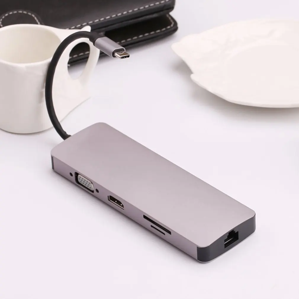 USB-C HUB Type C HUB To USB 3.0 Thunderbolt 3 HDMI 3.5mm Audio RJ45 Adapter For MacBook Pro For Samsung Galaxy
USB-C HUB Type C HUB To USB 3.0 Thunderbolt 3 HDMI 3.5mm Audio RJ45 Adapter For MacBook Pro For Samsung Galaxy