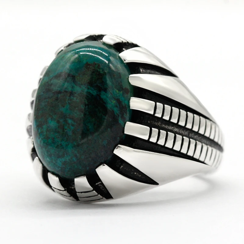 Real 925 Sterling Silver Phoenix Ring for Men Vintage Natural Lucky Green Gemstone Men's Rings Turkish Handmade Jewelry Gift
Real 925 Sterling Silver Phoenix Ring for Men Vintage Natural Lucky Green Gemstone Men's Rings Turkish Handmade Jewelry Gift