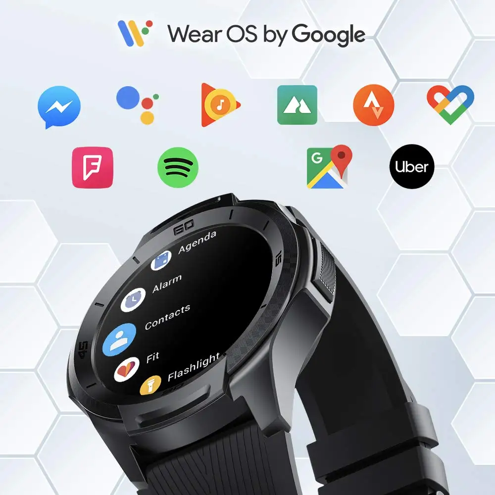 TicWatch S2 носить OS Bluetooth Smartwatch GPS Спорт отслеживание длительный срок службы батареи