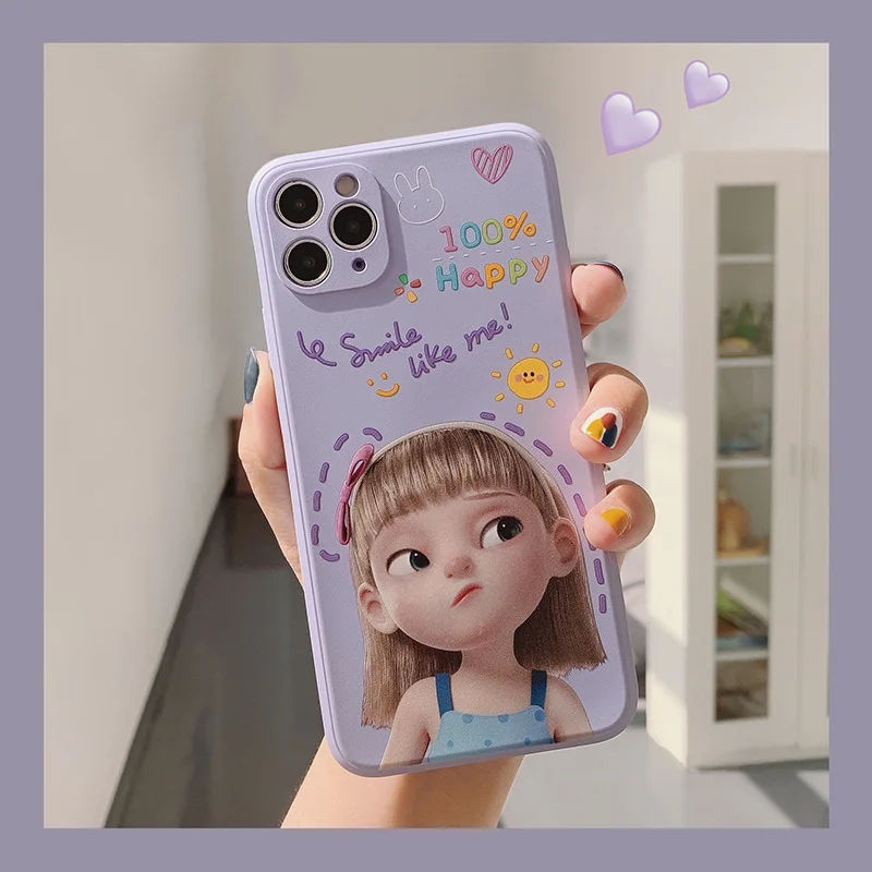 Cartoon Girl Liquid Silicone Soft Phone Case For iPhone 7 8 Plus 2020 SE X XR XS Max 11 11Pro Max 12 12Pro Max Pro Mini Case
Cartoon Girl Liquid Silicone Soft Phone Case For iPhone 7 8 Plus 2020 SE X XR XS Max 11 11Pro Max 12 12Pro Max Pro Mini Case