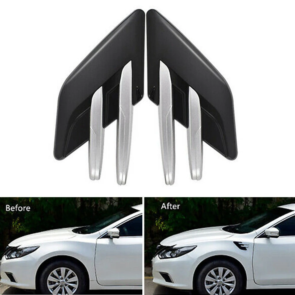 1 Pair Car Bumper Side Marker Sitcker Emble Badge Bonnet Vent Hood Scoop Decoration Air Intake Flow Side Fender Sticker
1 Pair Car Bumper Side Marker Sitcker Emble Badge Bonnet Vent Hood Scoop Decoration Air Intake Flow Side Fender Sticker