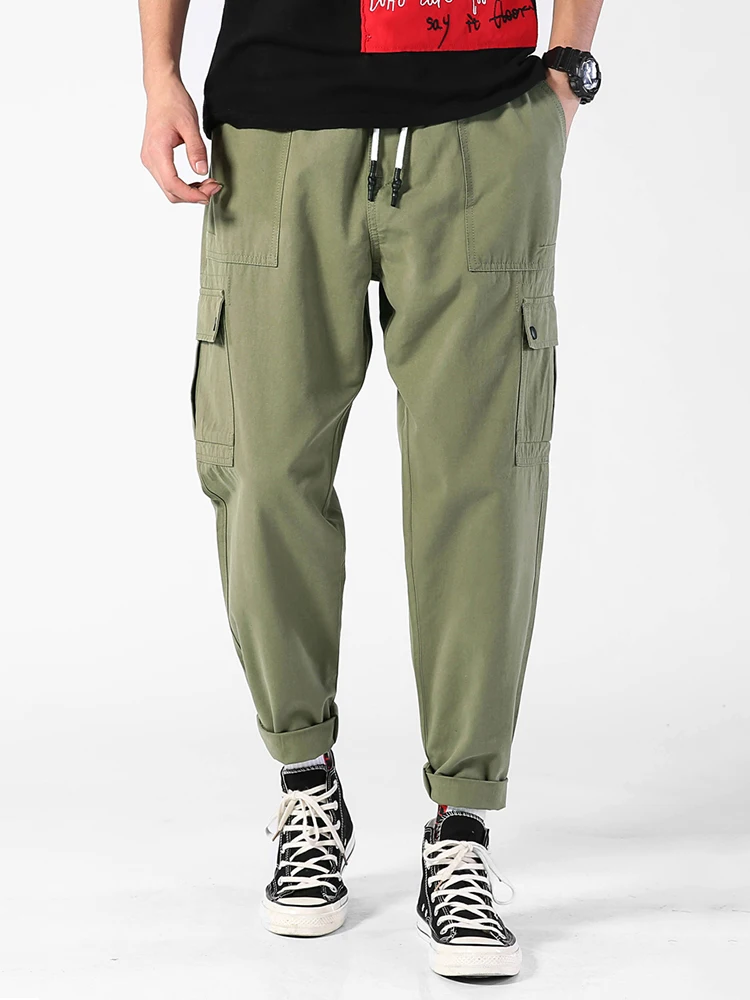 Брюки-карго KSTUN мужские свободного кроя, повседневные штаны со множеством карманов, зауженные брюки-султанки, 100% хлопок, одежда высокого кач...
Брюки-карго KSTUN мужские свободного кроя, повседневные штаны со множеством карманов, зауженные брюки-султанки, 100% хлопок, одежда высокого кач...