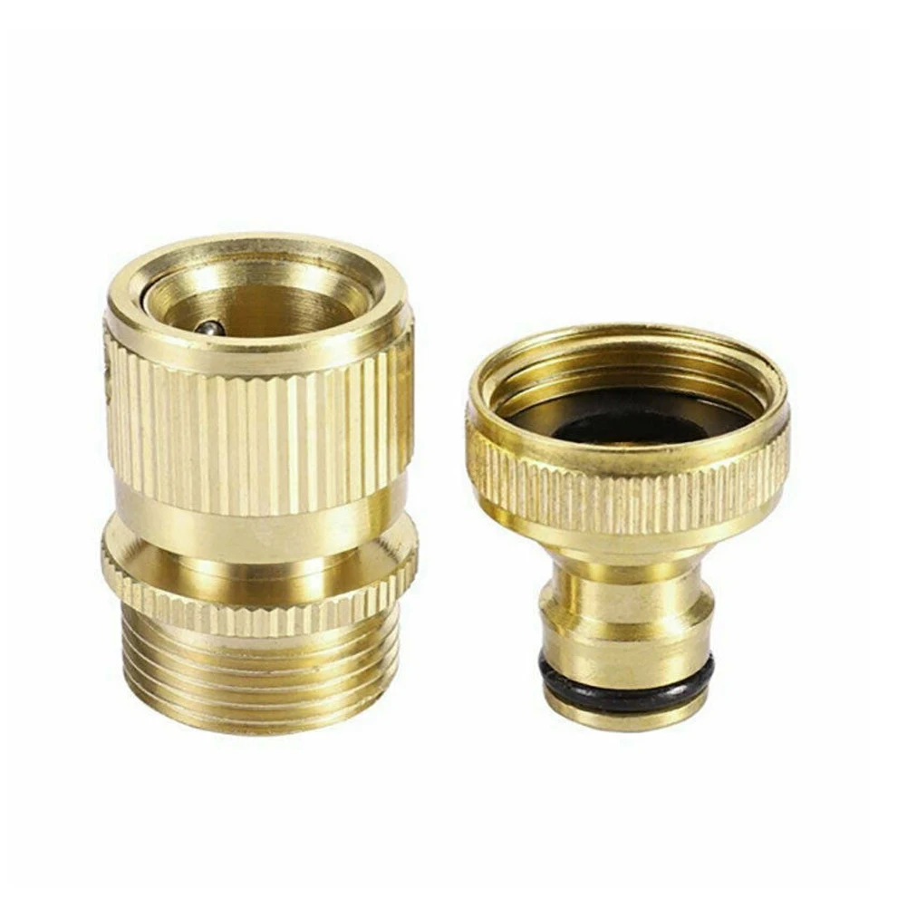 3/4" Thread Brass Quick Connector Garden Watering Adapter Drip Irrigation Copper Hose Quick Connector Fittings 1 Pcs
3/4" Thread Brass Quick Connector Garden Watering Adapter Drip Irrigation Copper Hose Quick Connector Fittings 1 Pcs
