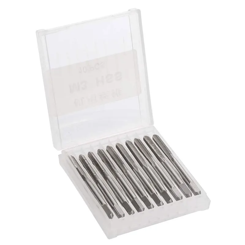 Saim 6/10pcs Tap Machine HSS Metric Right Hand Thread 3 Straight Flute Taps Taper and Plug M3/M4/M5 Hardware Tools
Saim 6/10pcs Tap Machine HSS Metric Right Hand Thread 3 Straight Flute Taps Taper and Plug M3/M4/M5 Hardware Tools