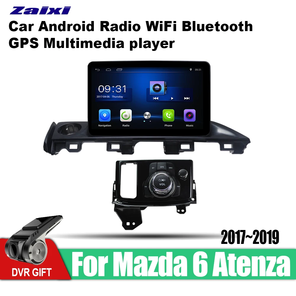 Автомобильный мультимедийный плеер ZaiXi Android GPS для Mazda 6 Atenza 2017 ~ 2019 автомобильная