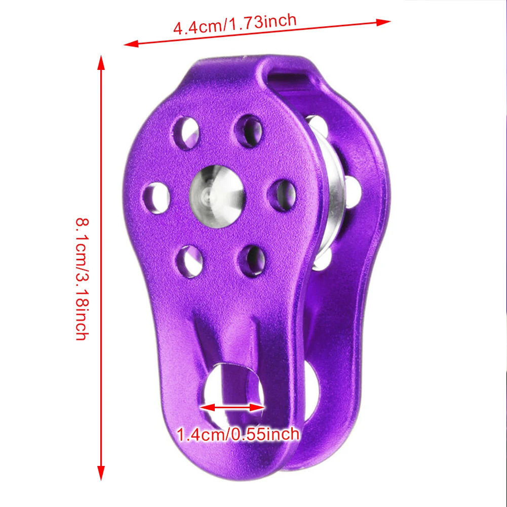13KN Rock Climbing Pulley 3 Color Fixed Sideplate Single Sheave Pulley Outdoor Survival Tool High Altitud Traverse Hauling Gear
13KN Rock Climbing Pulley 3 Color Fixed Sideplate Single Sheave Pulley Outdoor Survival Tool High Altitud Traverse Hauling Gear