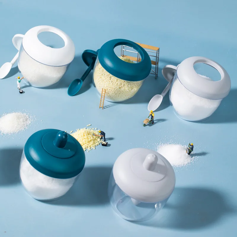 Creative Spices Jars Circular Seasoning Box With Lids Spoons Pepper Salt Sugar Cruet Condiment Storage Boxes Kitchen Organzier
Creative Spices Jars Circular Seasoning Box With Lids Spoons Pepper Salt Sugar Cruet Condiment Storage Boxes Kitchen Organzier