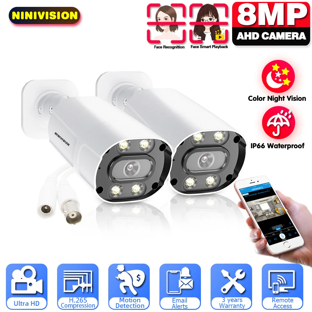 Ultra HD 8MP AHD CCTV Camera Outdoor Weatherproof 4K Video Security Surveillance Kit With Full Color Night Vision Email Alert
Ultra HD 8MP AHD CCTV Camera Outdoor Weatherproof 4K Video Security Surveillance Kit With Full Color Night Vision Email Alert