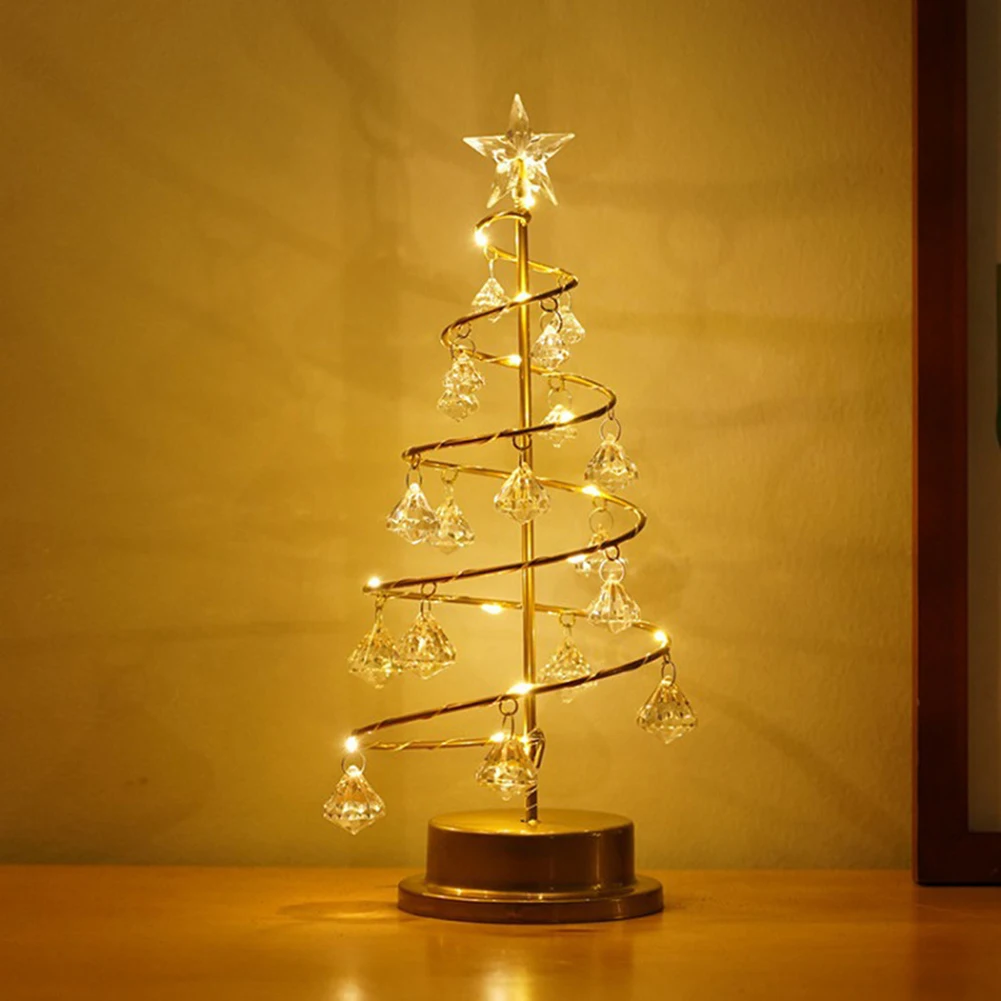 Christmas Tree Lights Ornaments Wrought Iron Diamonds Colorful LED Lighting Lamps Creative Desktop Decorations
Christmas Tree Lights Ornaments Wrought Iron Diamonds Colorful LED Lighting Lamps Creative Desktop Decorations