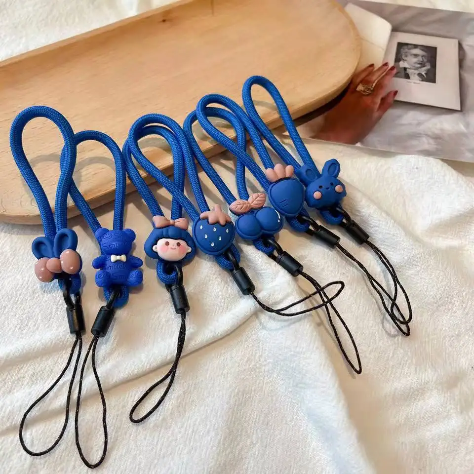 Klein Blue Nylon mobile phone lanyard short ring buckle pendant creative cute cartoon mobile phone chain pendant anti-drop
Klein Blue Nylon mobile phone lanyard short ring buckle pendant creative cute cartoon mobile phone chain pendant anti-drop
