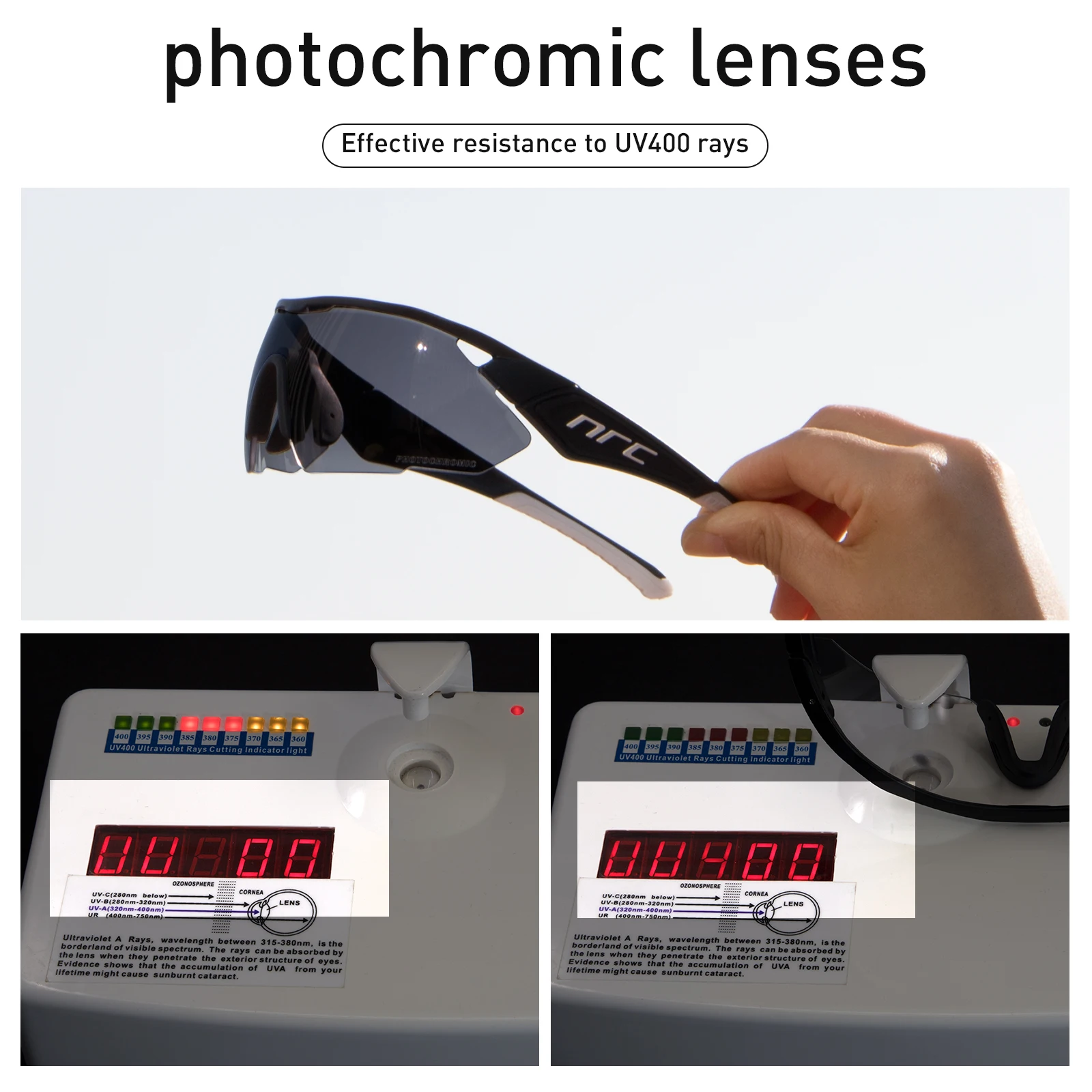 NRC Cycling Glasses Photochromic MTB Bike Glasses Sports Sunglasses Running Eyewear Gafas Ciclismo UV400 Cycling Sunglasses
NRC Cycling Glasses Photochromic MTB Bike Glasses Sports Sunglasses Running Eyewear Gafas Ciclismo UV400 Cycling Sunglasses