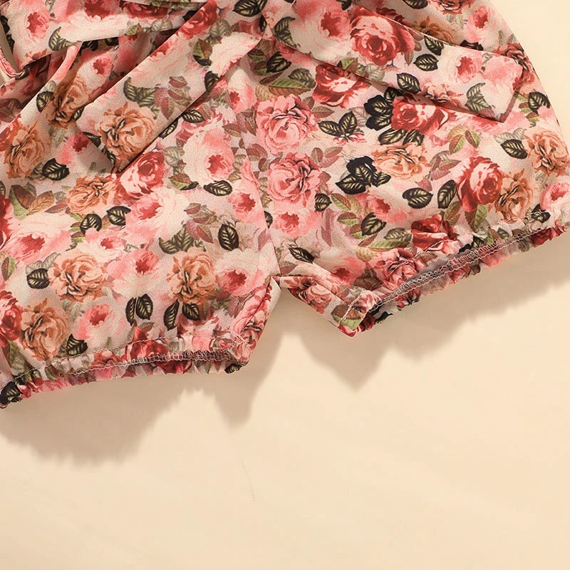 0-18M Baby Girl Summer Clothes Set Solid Tops + floral Print Shorts + bow Headband 3Pcs Outfits Set Baby Girl Clothes
0-18M Baby Girl Summer Clothes Set Solid Tops + floral Print Shorts + bow Headband 3Pcs Outfits Set Baby Girl Clothes