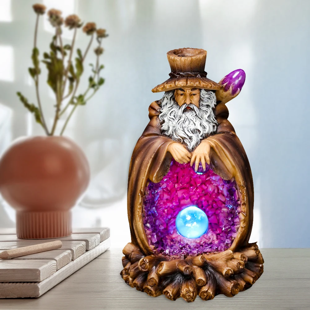 Halloween Resin Tree God Statue Reflux Incense Burner with lED Lamp Home Tea Sculpture Figurine Crafts Decorations 1pcs
Halloween Resin Tree God Statue Reflux Incense Burner with lED Lamp Home Tea Sculpture Figurine Crafts Decorations 1pcs