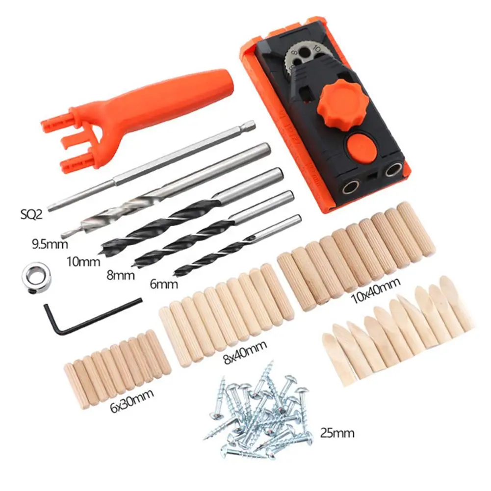 Punching Locator 2 in 1 DIY Round Dowel Locator Slant Woodworking Hole Opener Twist Drill Step Drill Set Supplies
Punching Locator 2 in 1 DIY Round Dowel Locator Slant Woodworking Hole Opener Twist Drill Step Drill Set Supplies