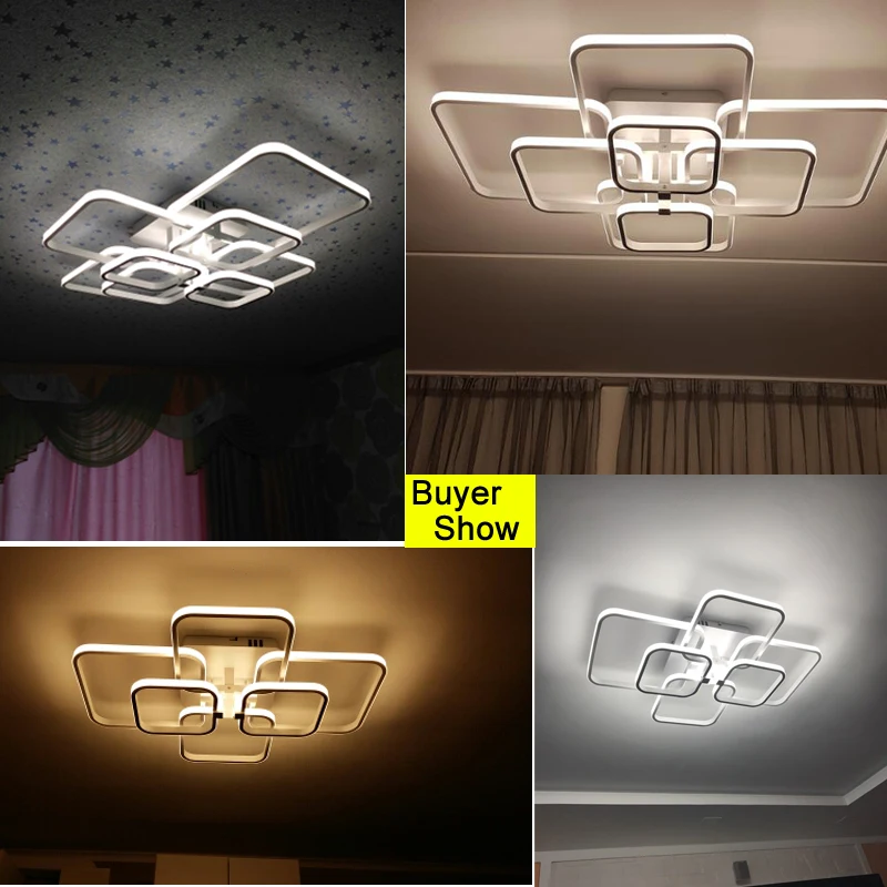 Modern New LED Chandeliers For Living Room Bedroom White Coffee Black Color Surface Mounted Round Sqaure Lamps Remote Control
Modern New LED Chandeliers For Living Room Bedroom White Coffee Black Color Surface Mounted Round Sqaure Lamps Remote Control