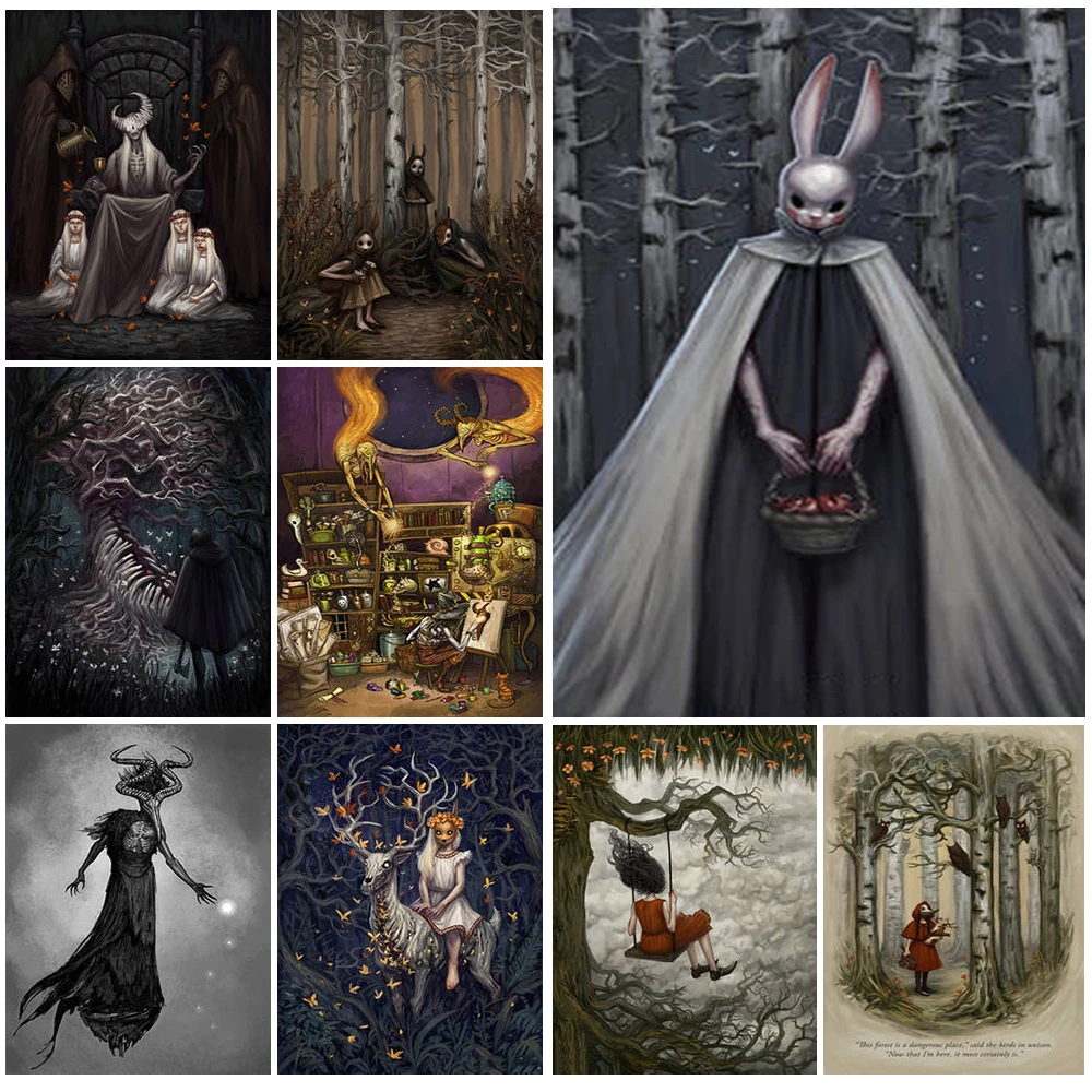 Rabbit Witchcraft Fox Wall Art Canvas Painting Demon Devil Wall Pictures For Living Room Posters And Prints Home Decor Unframed 
Rabbit Witchcraft Fox Wall Art Canvas Painting Demon Devil Wall Pictures For Living Room Posters And Prints Home Decor Unframed