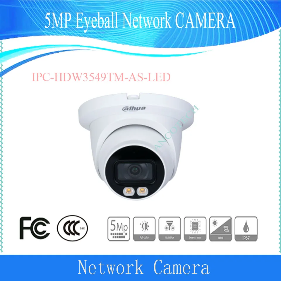 DAHUA IP Camera DH-IPC-HDW3549TM-AS-LED 5MP Full-color Fixed-focal Warm LED Eyeball WizSense Network Camera DAHUA CCTV Camera
DAHUA IP Camera DH-IPC-HDW3549TM-AS-LED 5MP Full-color Fixed-focal Warm LED Eyeball WizSense Network Camera DAHUA CCTV Camera