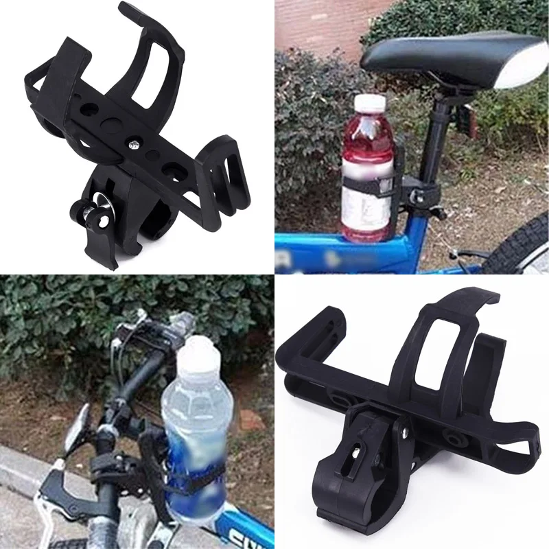 

Drink Bicycle Holder Cycle Handlebar Water Bottle Convenient New Nylon 1Pc Black High Quality Durable Practical