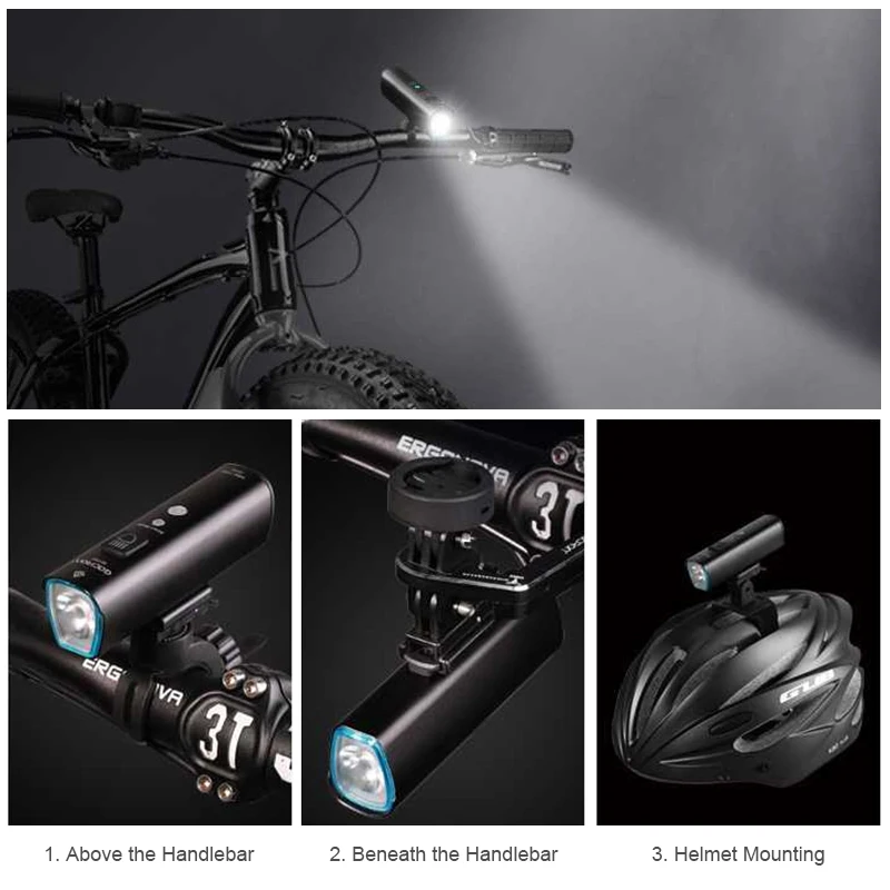 LED 1000 Lumens Bicycle Light Rainproof USB Charging MTB Bike Front Lamp Headlight Aluminum Alloy Ultralight Cycling Flashlight
LED 1000 Lumens Bicycle Light Rainproof USB Charging MTB Bike Front Lamp Headlight Aluminum Alloy Ultralight Cycling Flashlight