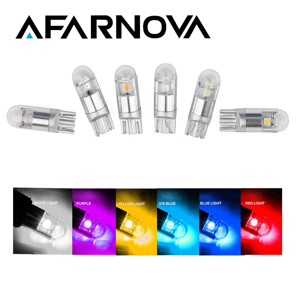 Afarnova Pair Car License Plate Light W5W T10 LED W5W 192 501 Sidemaker Bulb 3030 3SMD Auto Styling Wedge Reading Parking White
Afarnova Pair Car License Plate Light W5W T10 LED W5W 192 501 Sidemaker Bulb 3030 3SMD Auto Styling Wedge Reading Parking White