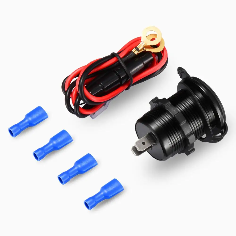 QC 3.0 Car Dual USB Charger Socket Waterproof Universal Car Truck Boat Fast Charge For Phone Tablet Camera W/Voltage Display
QC 3.0 Car Dual USB Charger Socket Waterproof Universal Car Truck Boat Fast Charge For Phone Tablet Camera W/Voltage Display