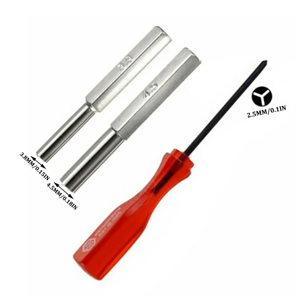 3.8mm 4.5mm Tri-wing Security Bit Screwdriver For Nintend For NES For SNES For N64 For Game Boy For SEGA Set
3.8mm 4.5mm Tri-wing Security Bit Screwdriver For Nintend For NES For SNES For N64 For Game Boy For SEGA Set