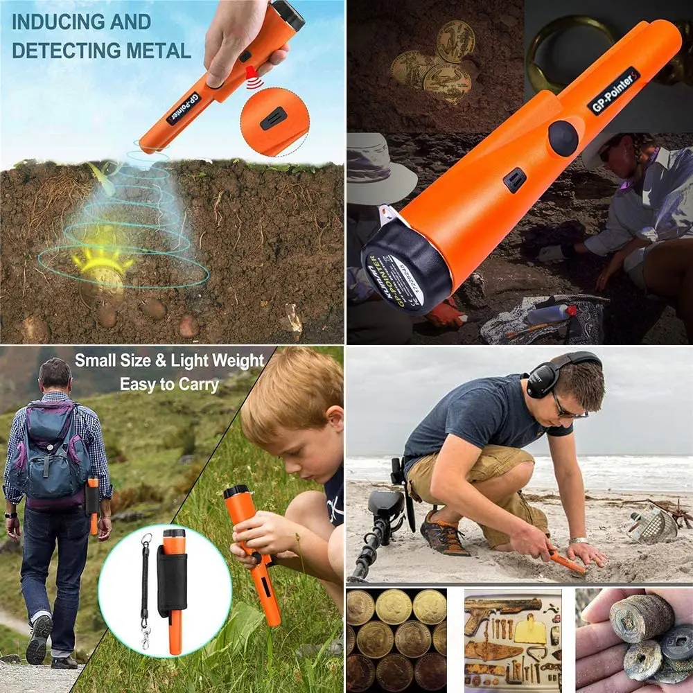 Handheld Metal Detector 360 Degree Search Pinpointer Metal Finder Underground Gold Hunter Digger Waterproof Pinpoint Detector
Handheld Metal Detector 360 Degree Search Pinpointer Metal Finder Underground Gold Hunter Digger Waterproof Pinpoint Detector